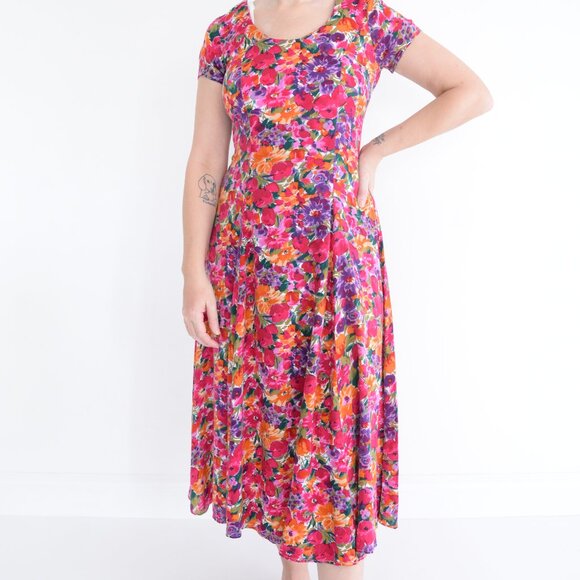 Floral Maxi Dress - Multicolor - Picture 1 of 14